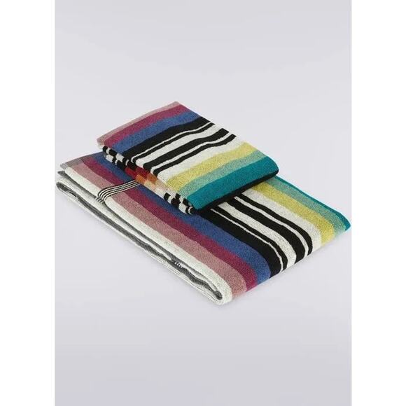 Missoni Home Chandler Towels 2 Piece Set NWT Multicolor - Picture 1 of 9